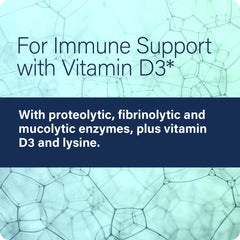Enzyme Defense Pro Lysine ingredient label emphasizes protein-targeted support