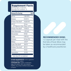 Close-up of Intolerance Complex capsules highlighting high-potency digestive blend for sensitivities.