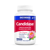 Enzymedica Candidase bottle highlighting gentle cleansing support