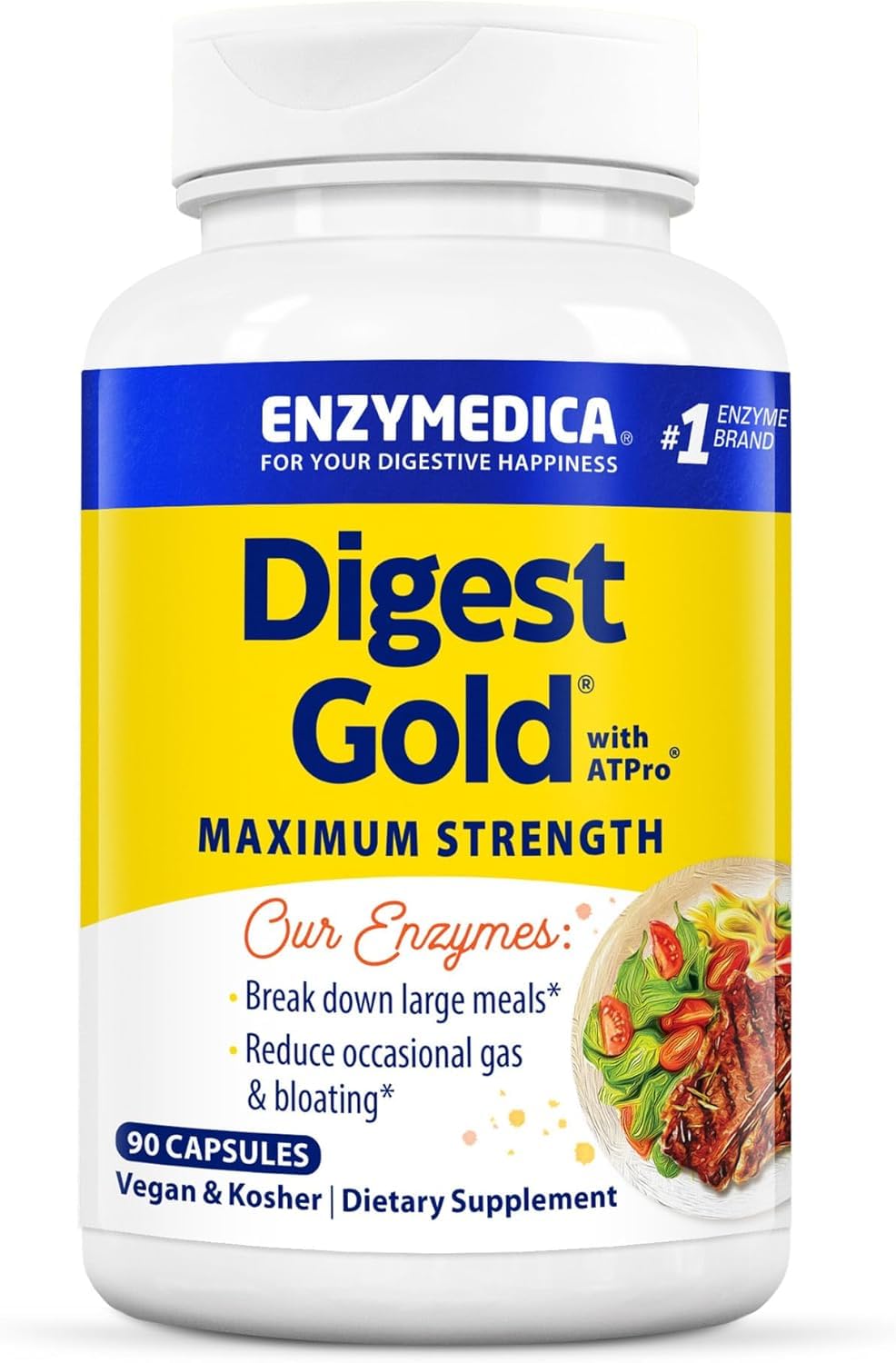 Enzymedica Digest Gold ATPro bottle for daily digestion support