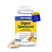Enzymedica Digest Spectrum bottle with capsules for daily digestion support.
