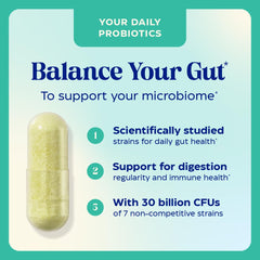 Enzymedica Dinner Duo close-up reveals 7 live strains for gut balance