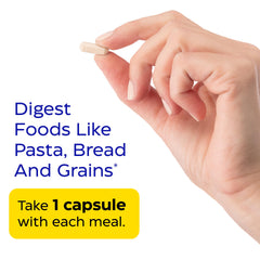 Enzymedica GlutenEase uses DPP-IV and Thera-blend for gluten and casein support