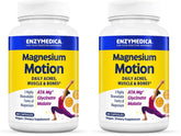 Enzymedica Magnesium Motion bottle front view for convenient daily supplementation.