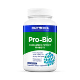 Enzymedica Pro-Bio bottle front highlighting shelf-stable 10B CFU per capsule