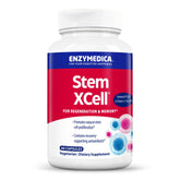 Enzymedica Stem XCell bottle illustrating brain and cellular health support.