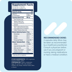 Enzyme Science Stem XCell Pro capsules closeup highlights antioxidant blend.
