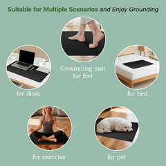 EOHELGRO grounding wristband worn during daily activities for continuous grounding