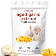 EOQIFJM aged garlic extract odorless softgels bottle for daily wellness