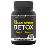 Epic Organicum The Good Stuff Detox bottle for a holistic cleanse routine.