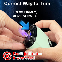 Epinovo electric nail clipper with three-speed control for versatility