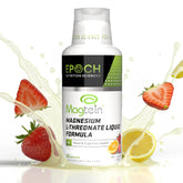 Epoch Magtein Liquid bottle showing 2000mg brain health formula for focus.