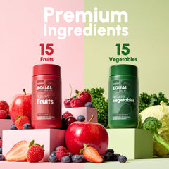 Equal Supplements capsules close-up highlighting vegan and non-GMO ingredients