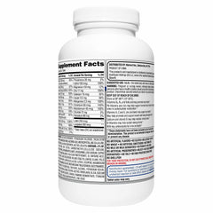 Equate 50+ nutrition chart, detailing heart, eye, and bone support features.