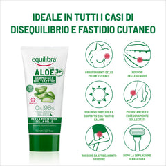 Applying Equilibra Gel Multi-Active on clean skin for refreshing nourishment.