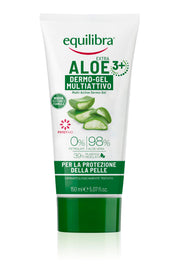 Equilibra Gel Multi-Active Protective bottle reveals soothing aloe formula for daily skin comfort.