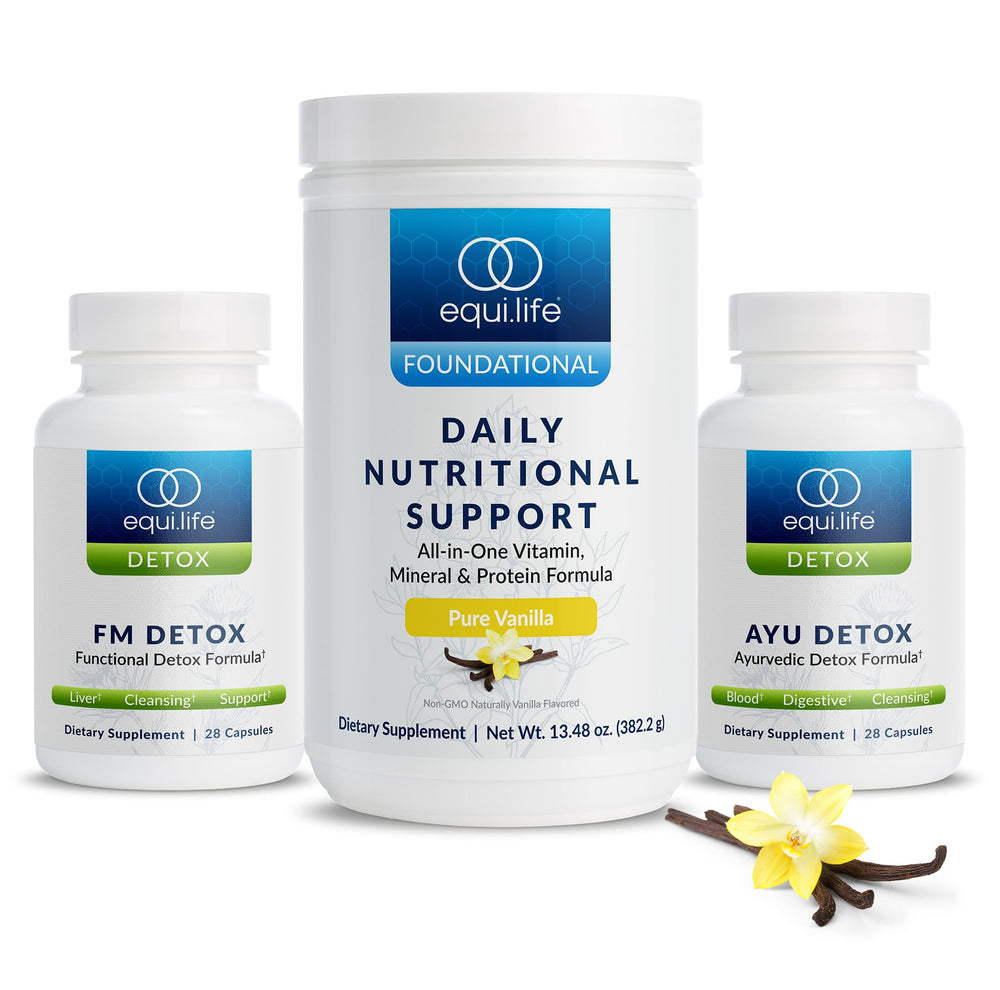 Equilife Dr. Cabral Detox vanilla shake for plant-based daily nourishment