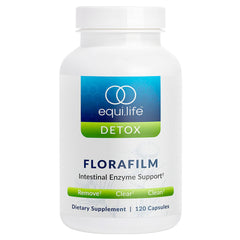 Equilife Florafilm bottle hero illustrating daily gut balance support