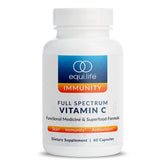 Equilife full spectrum vitamin C bottle front view highlighting daily antioxidant support.
