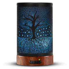 EQUSUPRO aromatherapy diffuser 150ml on a desk with a compact design and calming light.