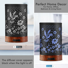 EQUSUPRO diffuser with seven-color ambient lighting for mood setting