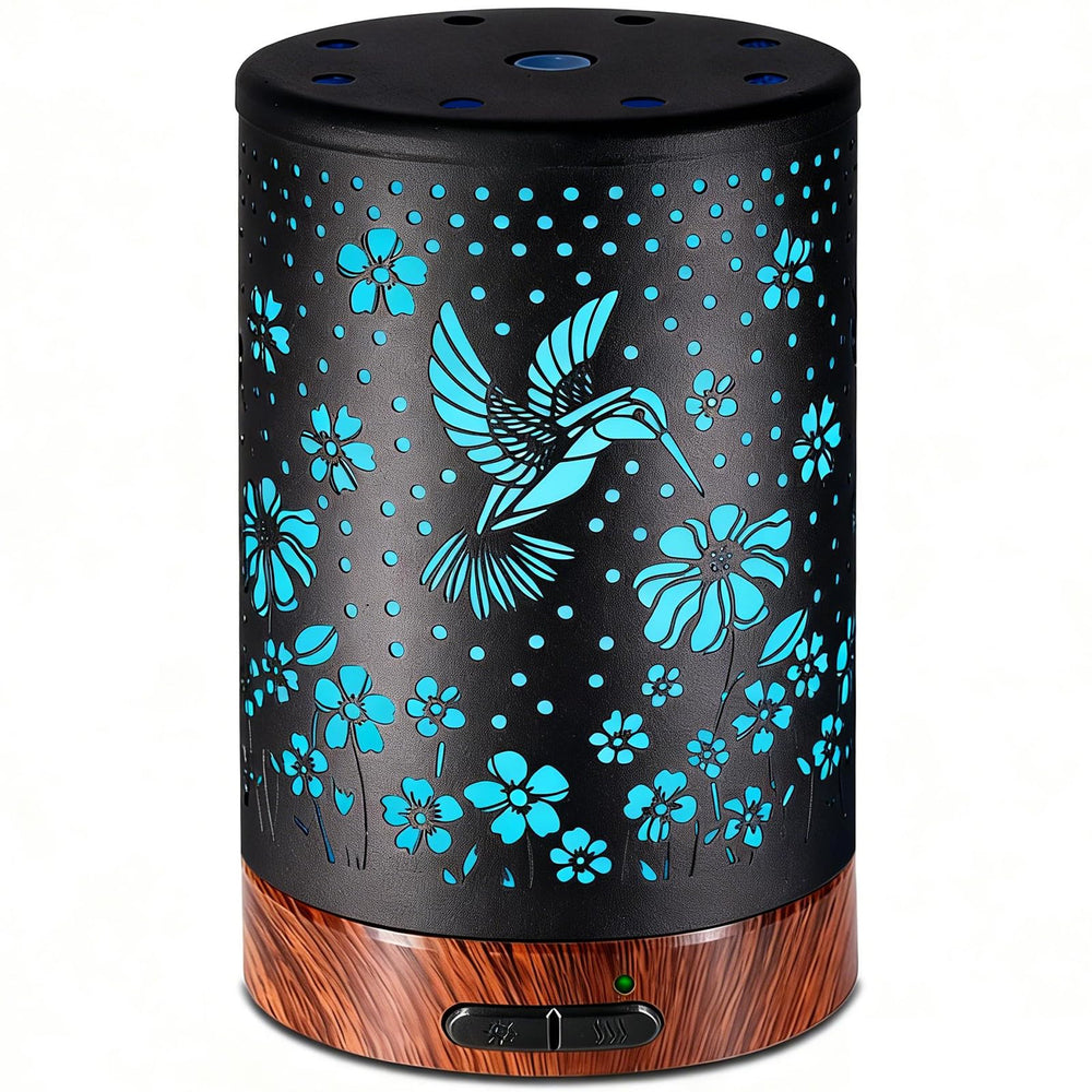 EQUSUPRO diffuser with hummingbird metal cover for elegant home decor
