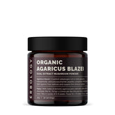 Erbology Agaricus Blazei dual extract powder bottle supports daily immune routines.