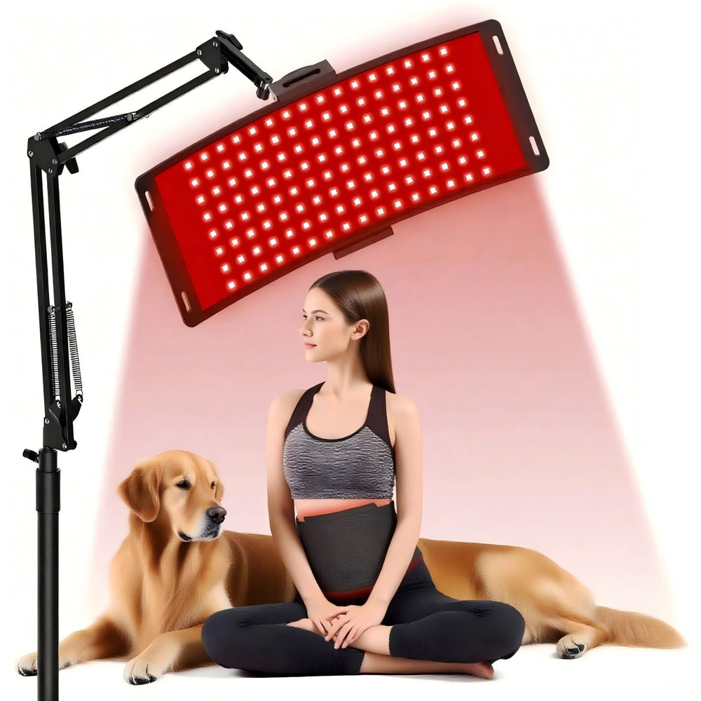 Erinrch red light therapy lamp front view with dual wavelengths for skin vitality