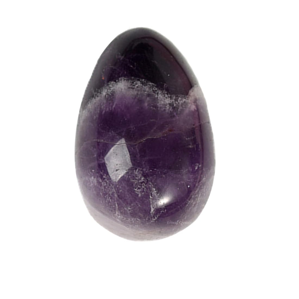 Erliway amethyst egg palm stone offers calm mindfulness in your hand.