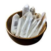 Erliway clear quartz bulk raw wand points for meditation and clarity.