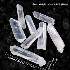 Erliway clear quartz points ideal for crystal grids and balancing.