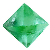 Erliway green fluorite octahedron rough stone for crystal collection and decor.