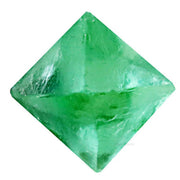 Erliway green fluorite octahedron rough stone for crystal collection and decor.