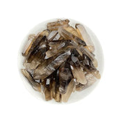 Erliway smoky quartz raw wand points for meditation and balance.