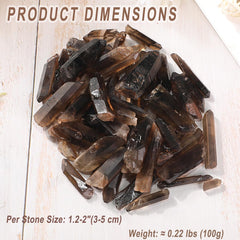 Erliway smoky quartz wand in meditation or altar setup.