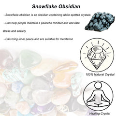 Erliway Snowflake Obsidian in velvet bag ready for gifting
