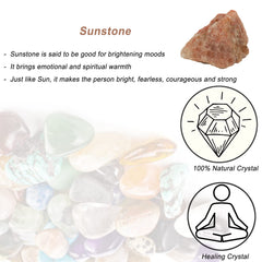 Erliway Sunstone raw crystal for tumbling and DIY jewelry projects.