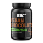 ES FIT Plant Based Protein bottle with vegan chocolate label for recovery.