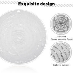 ESLINOP Sacred Geometry Disc at entrance table, harmonious space.