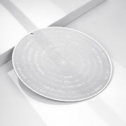 ESLINOP Sacred Geometry Disc front view on a table, calm entry energy.