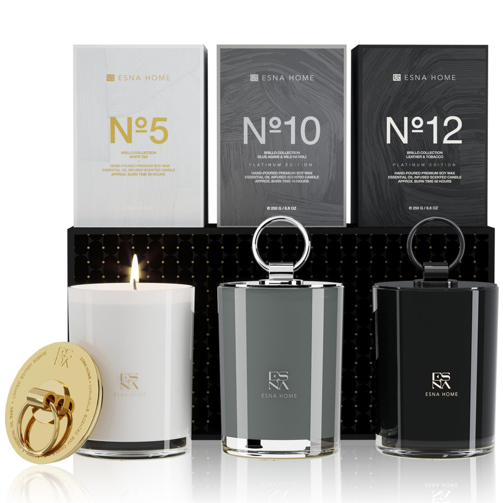 ESNA HOME Trio Gift Set packaging showcases premium, gift-ready presentation.