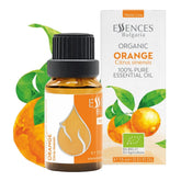Essences Bulgaria orange oil bottle for diffusion and aromatherapy.