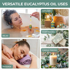Essencetics eucalyptus oil roll-on for on-the-go aromatic care and skin refresh