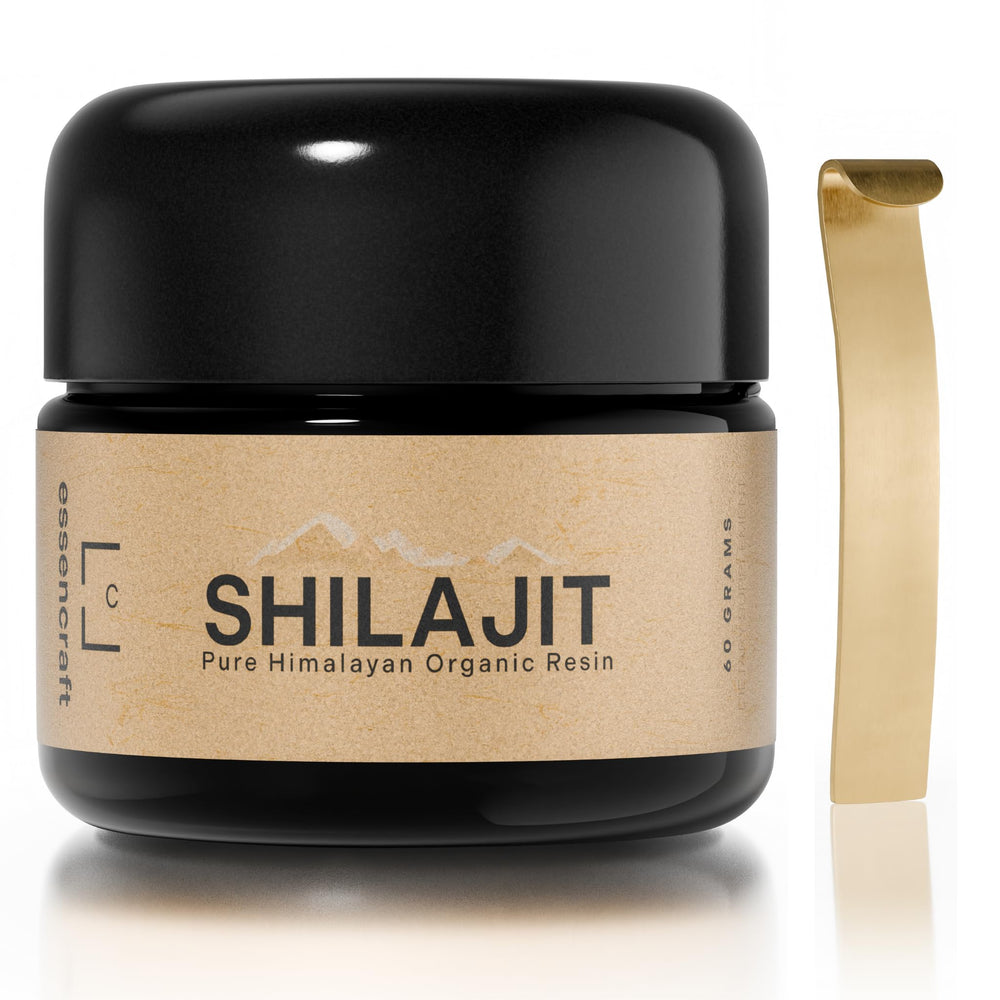 Essencraft Himalayan Shilajit resin bottle for daily vitality and clean energy