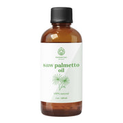 Essential Delights Saw Palmetto Oil bottle for hair care and skin nourishment.