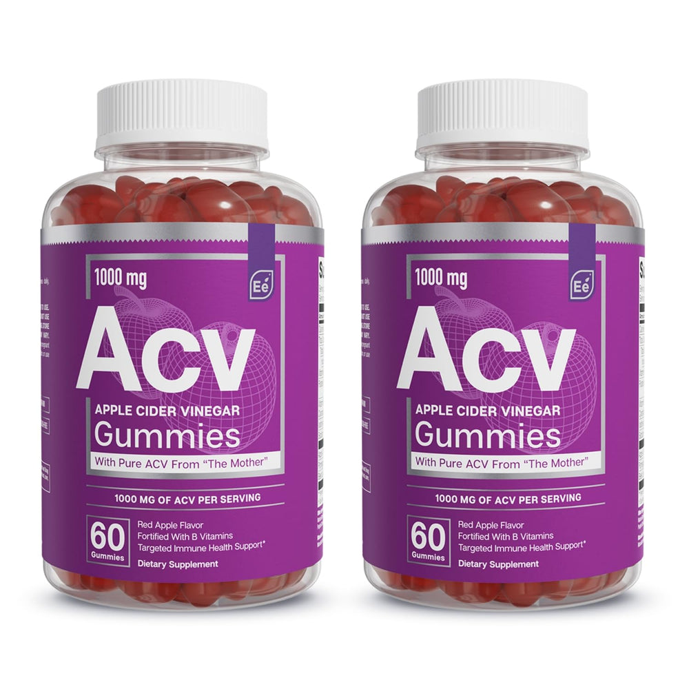 Essential Elements ACV gummies bottle front showing the two-pack