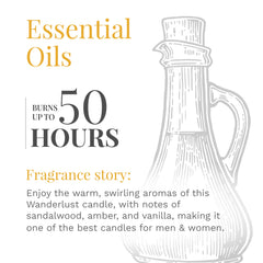 Natural soy wax candle burn presenting clean, stylish décor touch
