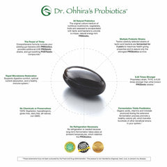 Essential Formulas Dr. Ohhira’s Original bottle packaging featuring the 3-year fermentation process