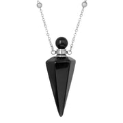 925 Sterling Silver Essential Oil Necklace bottle-pendant for on-the-go fragrance