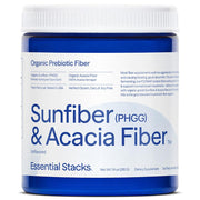 Essential Stacks Sunfiber Acacia bottle pour for easy daily fiber intake